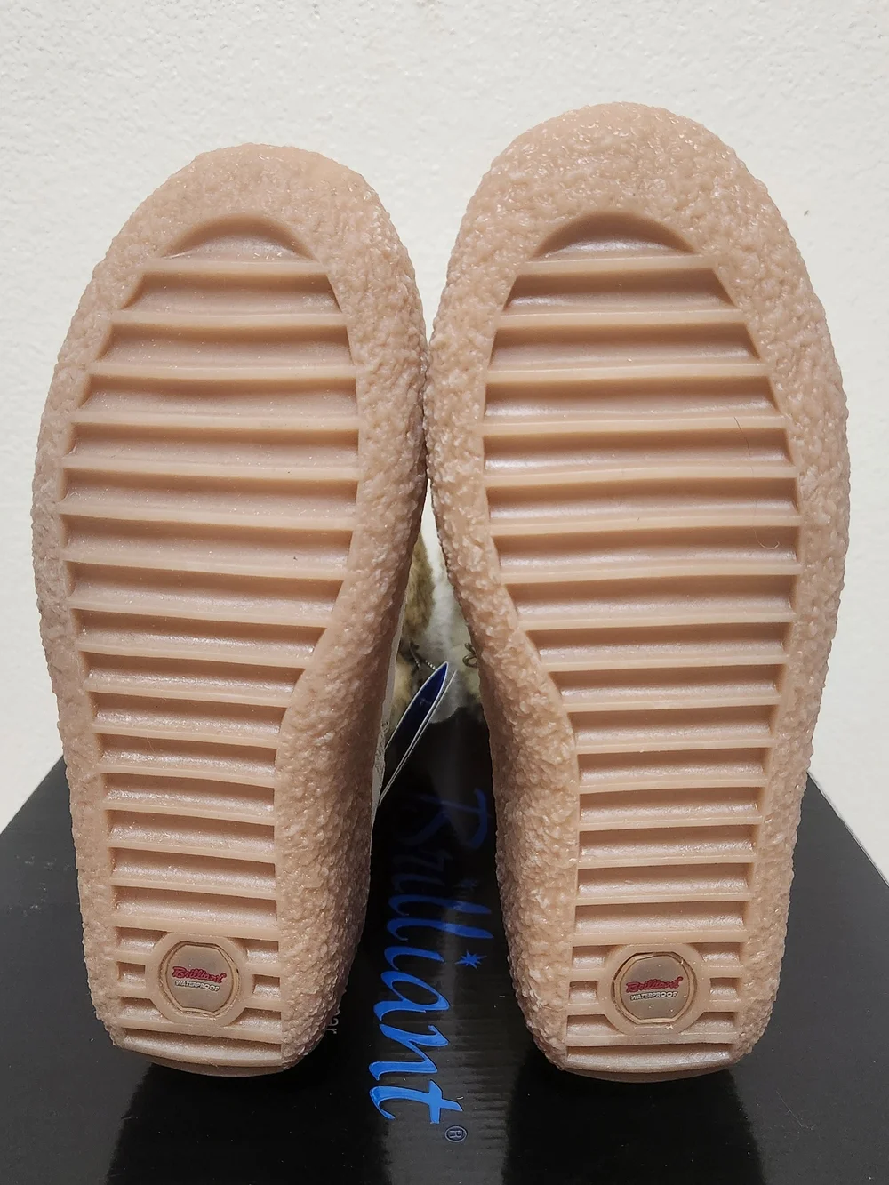 NEW Vtg Brilliant Suede Faux Fur Apres-Ski Boots 8.5 Ivory Polartec Thermolite